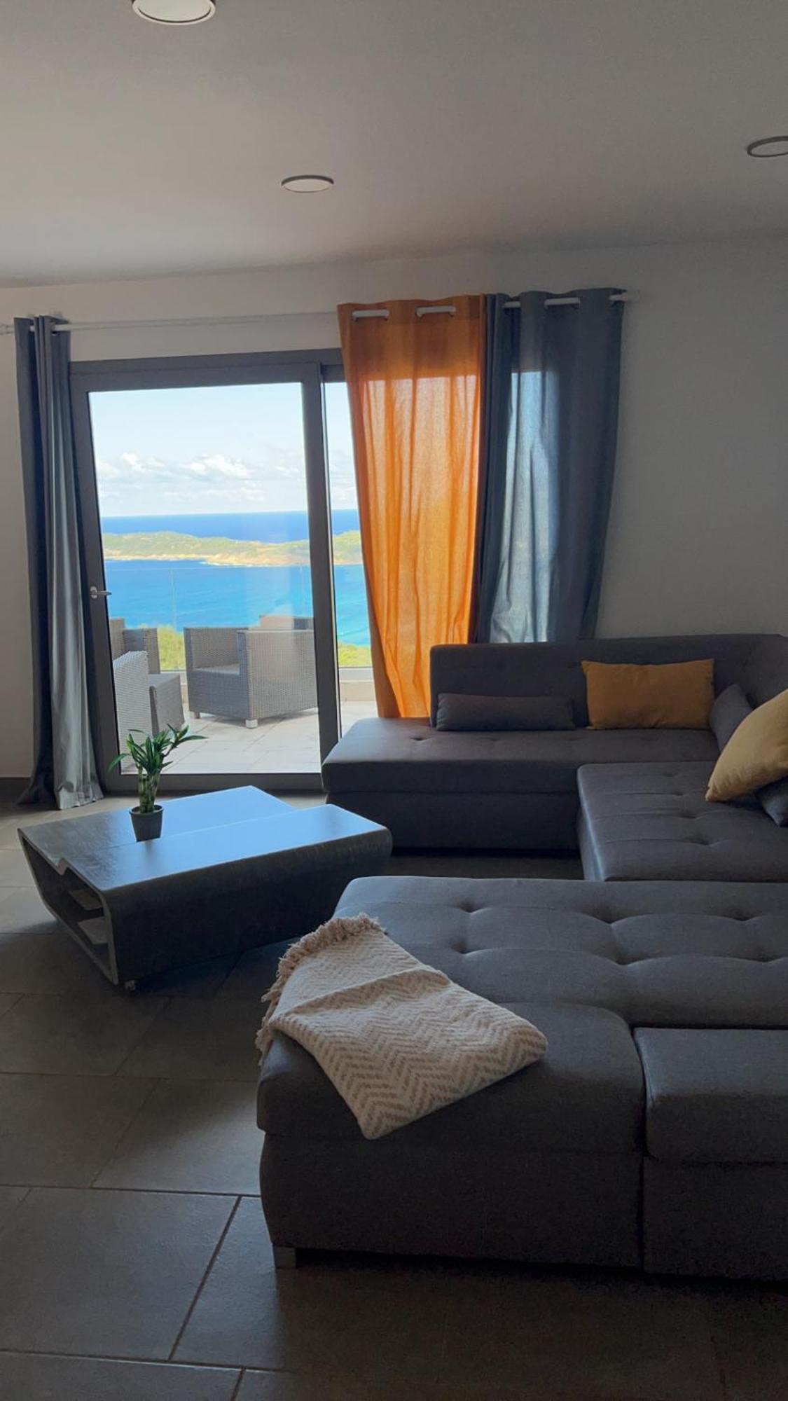 Haut De Villa - Vue Mer Avec Coucher De Soleil การ์แฌส ภายนอก รูปภาพ